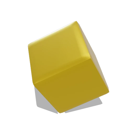Pedra cúbica em ouro